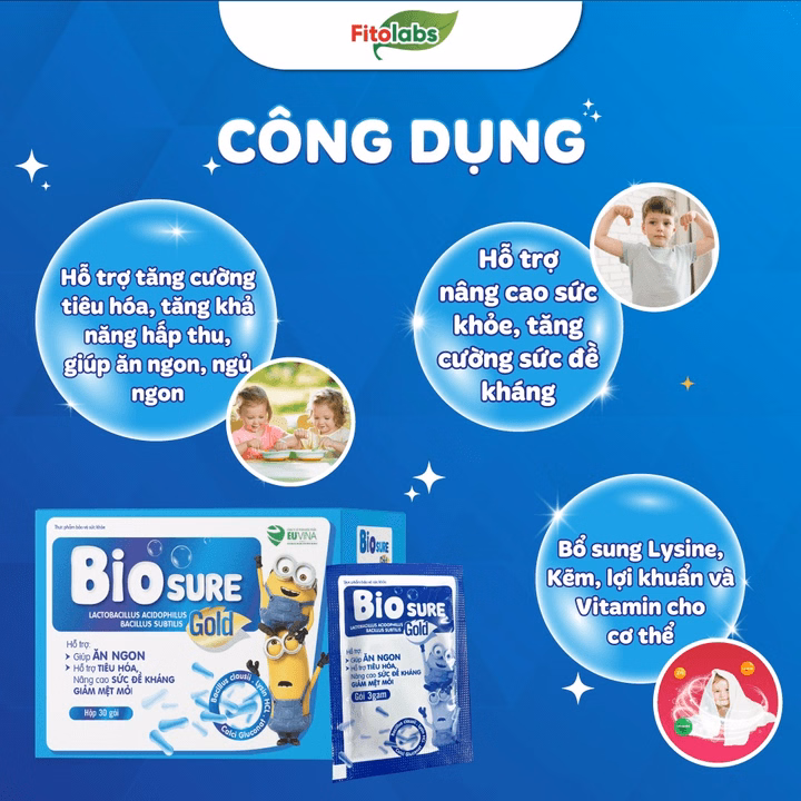 Men Cốm Vi Sinh Biosure Gold - Giúp Tiêu Hóa, Cân Bằng Đường Ruột - Ảnh 7