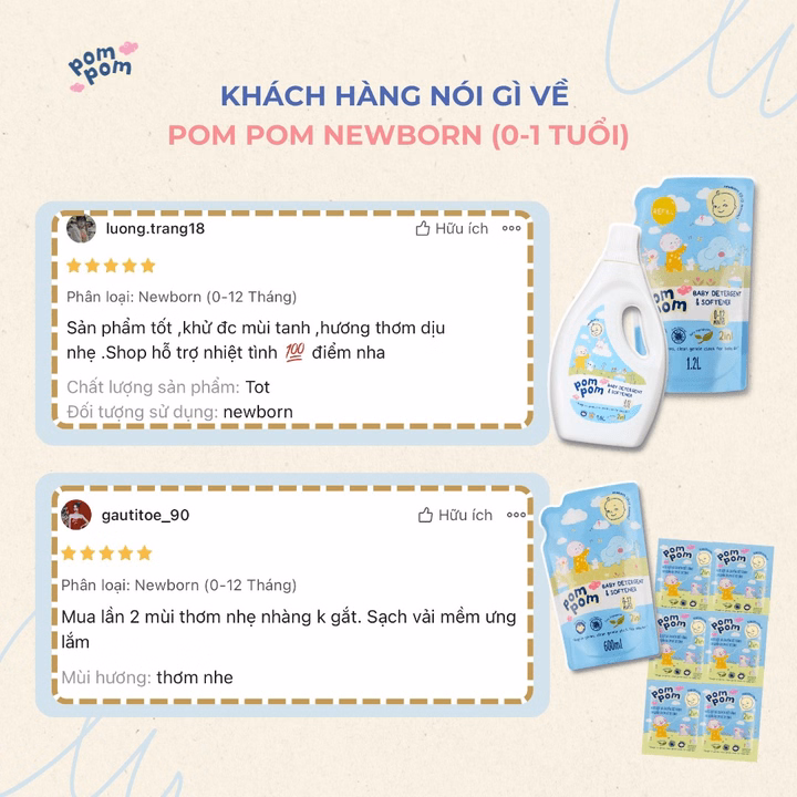 Túi 600Ml- Dành Cho Bé Sơ Sinh - Gel Giặt Xả 2In1- Sạch Sâu Kháng Khuẩn - Khử Mùi Nôn Trớ, Ọc Sữa, Tè Khai-Lưu Hương Phấn Thơm Dịu Nhẹ - Ảnh 6