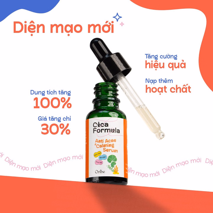 Serum Rau Má Giảm Mụn Oribe Cica Formula Dịu Nhẹ Giúp Mờ Thâm Phục Hồi Da Hỗ Trợ Kiềm Dầu 20Ml - Ảnh 2