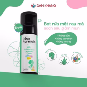 Sữa Rửa Mặt Rau Má Tạo Bọt Oribe Cica Formula Làm Sạch Sâu Dưỡng Ẩm Cho Da Mụn Da Dầu Nhạy Cảm 120Ml
