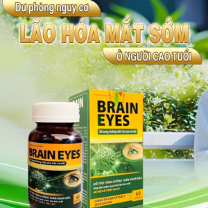 Viên Uống Bổ Sung Dưỡng Chất Cho Não Và Mắt,Cải Thiện Thị Lực,Tăng Cường Tuần Hoàn Não Brain Eyes 60 Viên - Singcare