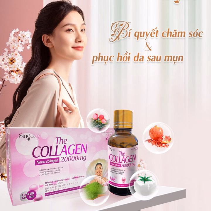Combo 2 Hộp The Collagen 20000Mg Giảm Nám Da,Sạm Da, Chống Lão Hóa,Sáng Da, Đẹp Da - Singcare - Ảnh 2