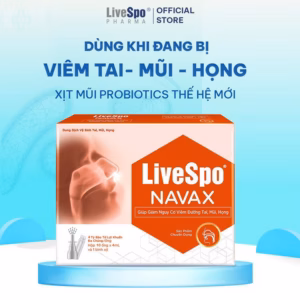 Xịt Mũi Giảm Viêm Mũi Họng Livespo Navax Chuyên Dụng Hộp 10 Ống - Livespo Pharma