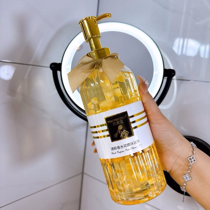 Sữa Tắm Hương Hoa Kèm Cánh Hoa 760G Nội Địa Trung -Gdn - Ảnh 3