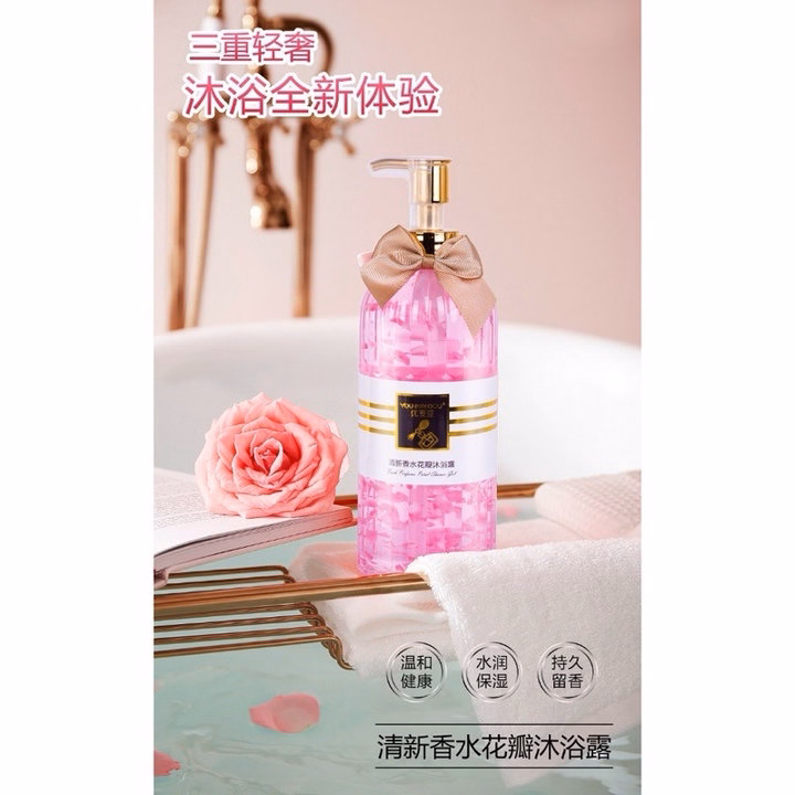 Sữa Tắm Hương Hoa Kèm Cánh Hoa 760G Nội Địa Trung -Gdn - Ảnh 4