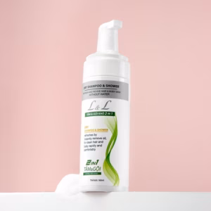 Dầu Gội Khô 2In1 Tắm & Gội Dạng Xịt Bọt An Toàn, Không Cần Nước Dùng Cho Nam & Nữ Không Bết Tóc Neoskin 160Ml Xanh