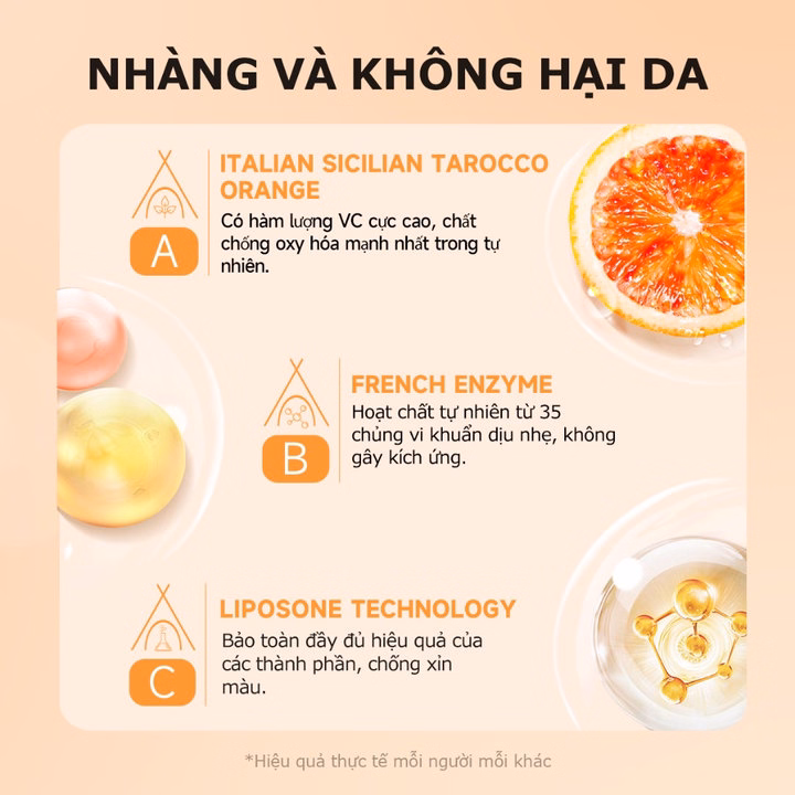 Gmeelan Gel Tẩy Tế Bào Chết Da Mặt Tác Động Cam Enzymes 50G - Gdn - Ảnh 7