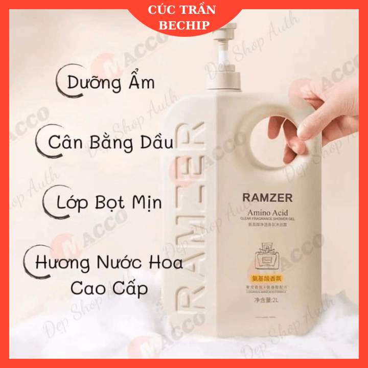 Sữa Tắm Nước Hoa Cao Cấp Ramzer, Sữa Tắm Nước Hoa Thơm Lâu Dưỡng Ẩm Và Làm Sạch Da Hiệu Quả - Ctb790