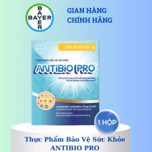 [Bayer] Thực Phẩm Bảo Vệ Sức Khỏe Antibio Pro Hỗ Trợ Bổ Sung Lợi Khuẩn, Cân Bằng Hệ Vi Sinh Hộp 20 Gói X 1G