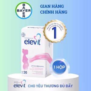 [Bayer] Vitamin Bầu Tổng Hợp Elevit Bổ Sung Vitamin Và Khoáng Chất Cho Phụ Nữ Mang Thai Và Sau Sinh Hộp 30 Viên