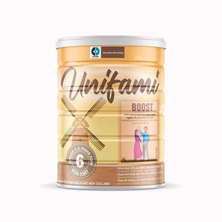 Sữa Bột Unifami Boost 6+850G,Tăng Đề Kháng , Cải Thiện Tiêu Hóa