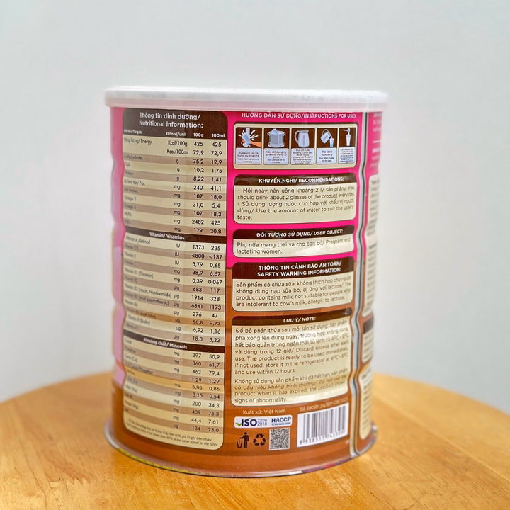 Sữa Bột Unifami Mama 5+ (850Gr) Bổ Sung Dinh Dưỡng Cho Mẹ Đang Mang Thai Và Sau Sinh - Ảnh 5