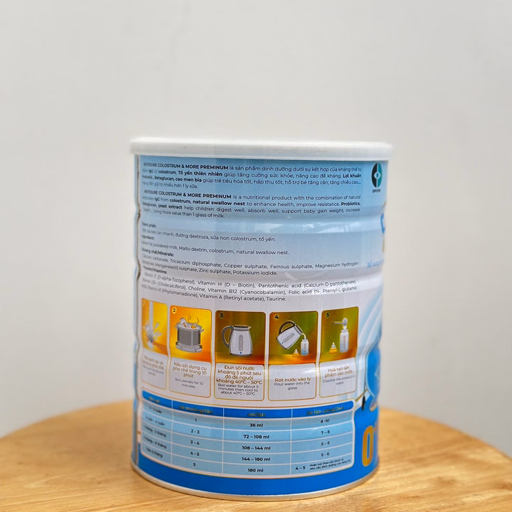 Sữa Bột Nefesure Colostrum & More Preminum 0+ (800G) Tăng Cường Miễn Dịch, Hấp Thu Tốt, Ngừa Táo Bón, Tăng Cân - Ảnh 4
