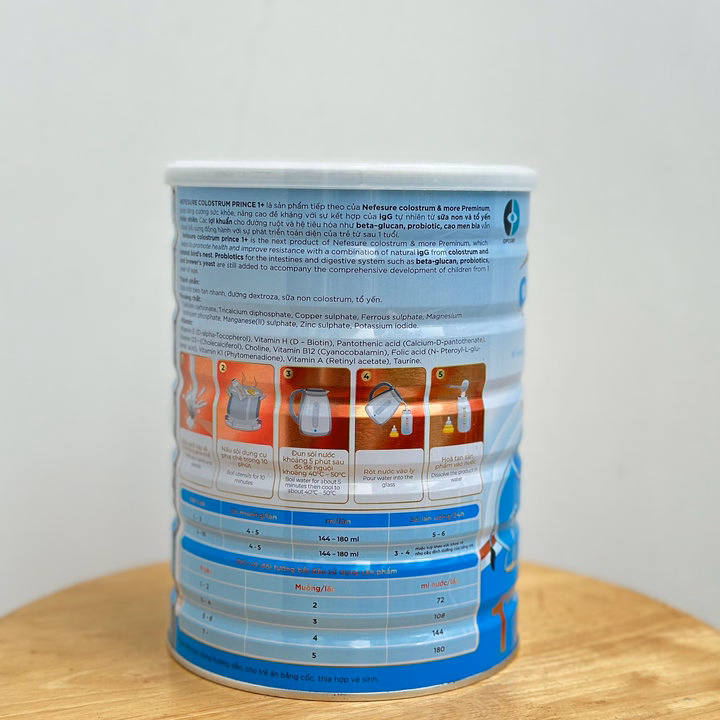 Sữa Bột Nefesure Colostrum Prince 1+ (800G) Giúp Trẻ Hấp Thu, Tiêu Hóa Tốt, Ngừa Táo Bón - Ảnh 5