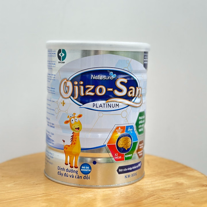 Sữa Bột Nefesure Ojizo - San Platinum (800G) Giúp Phát Triển Cân Nặng, Chiều Cao, Sức Đề Kháng - Ảnh 2