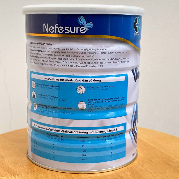 Sữa Bột Nefesure Weight Gain Preminum (800G) Giúp Tăng Cân, Tăng Sức Đề Kháng - Ảnh 3
