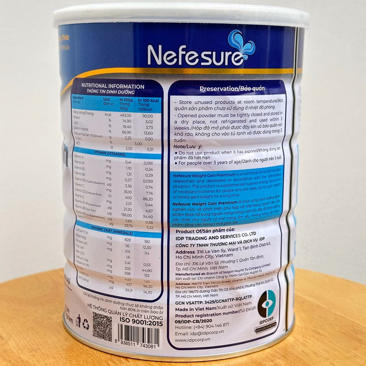 Sữa Bột Nefesure Weight Gain Preminum (800G) Giúp Tăng Cân, Tăng Sức Đề Kháng - Ảnh 4