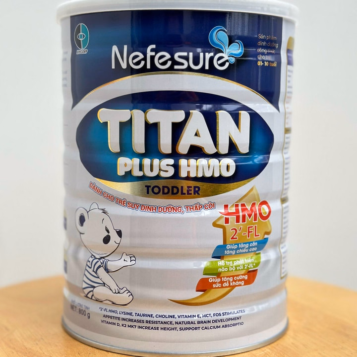 Sữa Bột Nefesure Titan Plus Hmo (800G) Giúp Tăng Cân, Tăng Chiều Cao, Phát Triển Trí Não, Kích Thích Tiêu Hóa - Ảnh 2