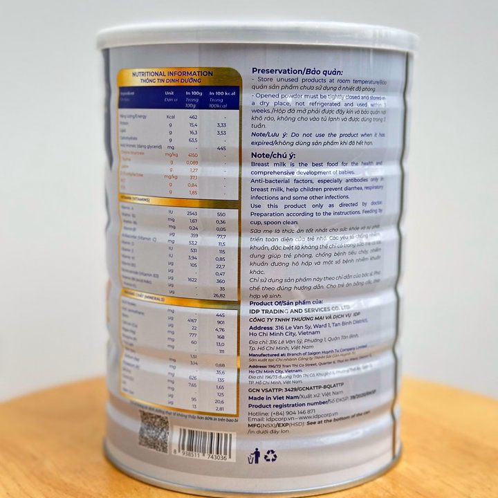 Sữa Bột Nefesure Titan Plus Hmo (800G) Giúp Tăng Cân, Tăng Chiều Cao, Phát Triển Trí Não, Kích Thích Tiêu Hóa - Ảnh 3
