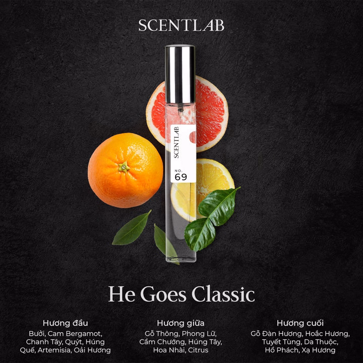 "Combo Nước Hoa Mini Nam Scentlab Tinh Dầu Thơm Lâu Lưu Hương 8H Nam Tính Cuốn Hút Lịch Lãm 10Ml (No.59 + No.69) - Ảnh 7