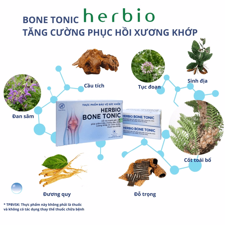 Viên Uống Herbio Bone Tonic - Hỗ Trợ Xương Khớp - Herbio - Ảnh 4