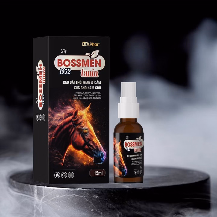 Xịt Bossmen B52 Hỗ Trợ Kéo Dài Thời Gian Quan Hệ Và Tăng Cảm Xúc Cho Nam Giới Hộp 15Ml - Ảnh 5