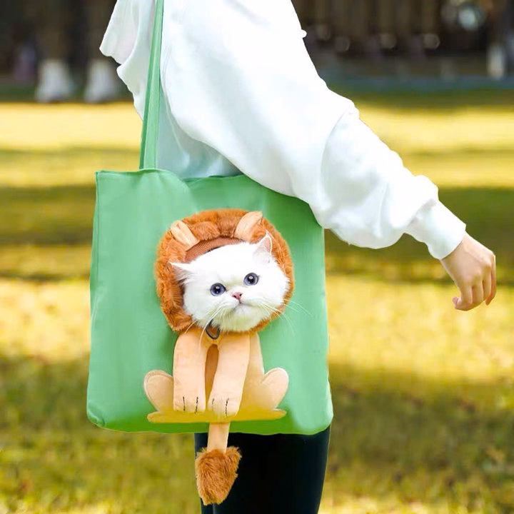 Túi Vận Chuyển Hình Sư Tử Cho Thú Cưng Chó Mèo Đi Dạo - Ảnh 9