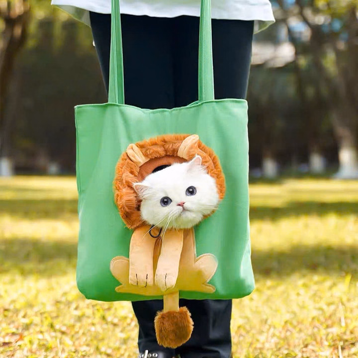 Túi Vận Chuyển Hình Sư Tử Cho Thú Cưng Chó Mèo Đi Dạo - Ảnh 18