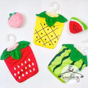 Áo Thun Hình Trái Cây Dễ Thương Cho Thú Cưng Chó Mèo