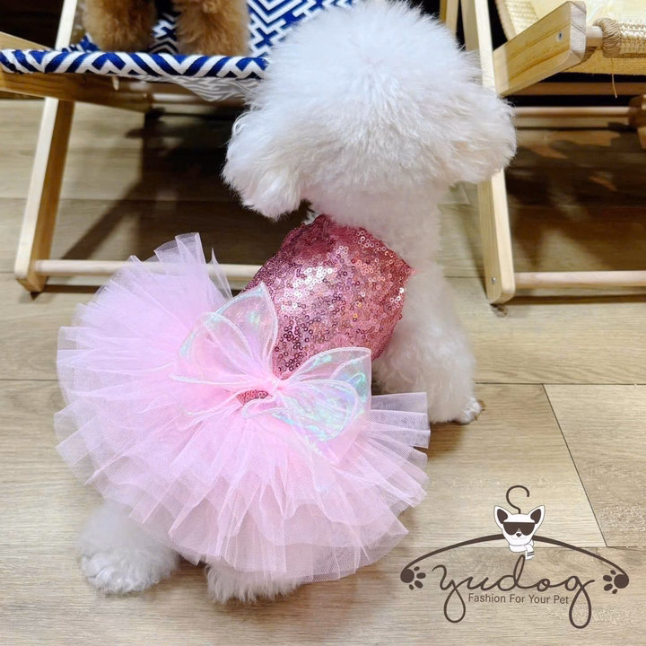 Váy Bale Kim Sa Cho Thú Cưng Chó Mèo