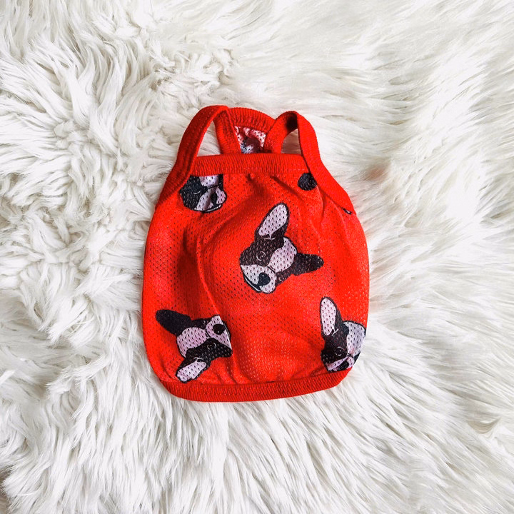 Áo Lưới 2 Dây Phom Croptop Cho Thú Cưng Chó Mèo - Ảnh 4