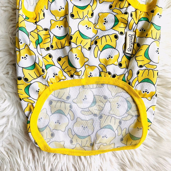 Áo Thun Vàng Dễ Thương Cho Thú Cưng Chó Mèo - Ảnh 7