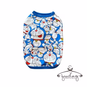 Áo Họa Tiết Hoạt Hình Doraemon Dễ Thương Cho Thú Cưng Chó Mèo