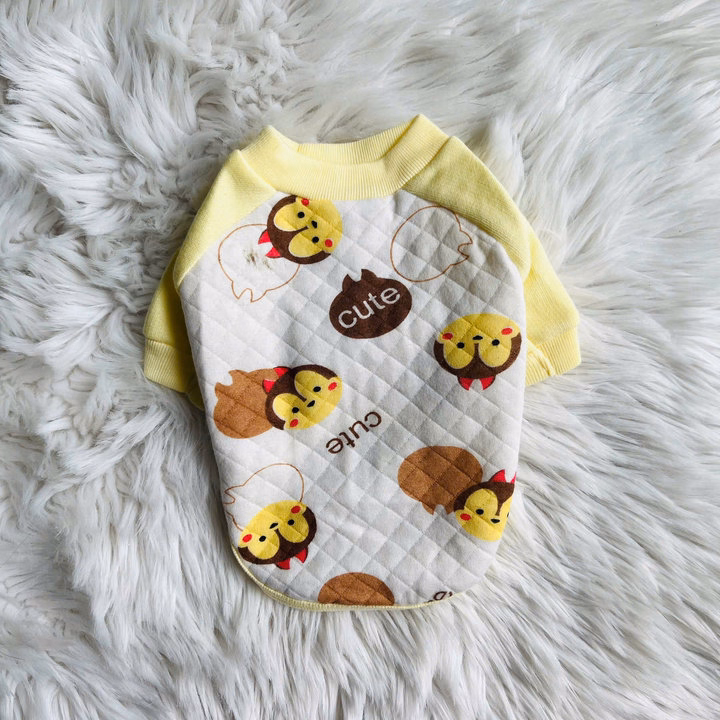 Áo Thun Nỉ Phom Raglan Mặc Ấm Cho Thú Cưng Chó Mèo - Ảnh 5