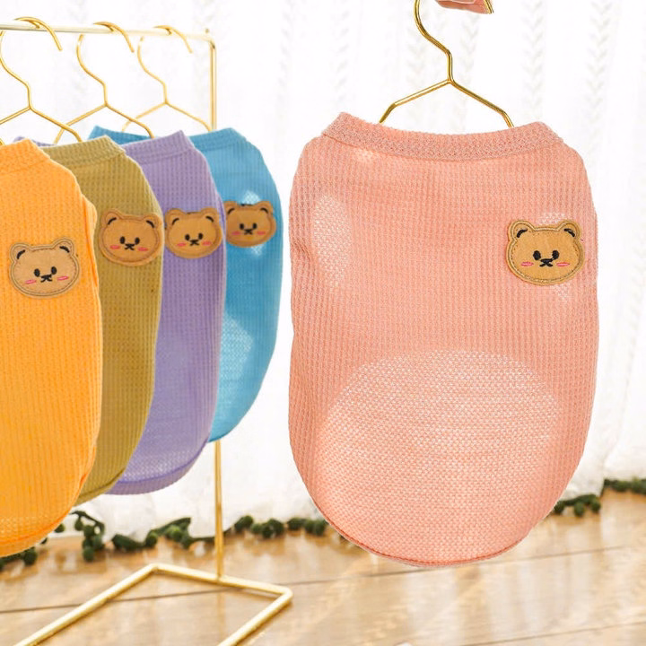 Áo Thun Ba Lỗ Thông Hơi Cho Thú Cưng Chó Mèo - Ảnh 8