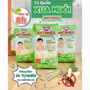 Tã Bỉm Quần Bobby Antimos Xua Muỗi Hương Xả Tự Nhiên Tặng Kèm 1 Hộp Khăn Ướt L059 - Lady'S Passion