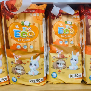 Tả Bỉm Quần Tiny Eco Cho Bé Từ 6 Đến Hơn 20Kg Tặng Kèm 1 Hộp Khăn Ướt L061 - Lady'S Passion