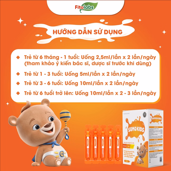 Sumo Kids - Siro Tăng Đề Kháng Cho Bé, Hỗ Trợ Ăn Ngon - Ảnh 7