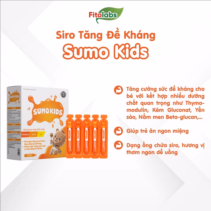 Sumo Kids - Siro Tăng Đề Kháng Cho Bé, Hỗ Trợ Ăn Ngon - Ảnh 2