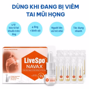 { Tặng 1 Tranh Tô Màu Hoặc 1 Khẩu Trang Trẻ Em } Mua 1 Livespo Navax Chuyên Dụng 10 Ống- Dạng Xịt Mũi Giúp Giảm Giảm Nguy Cơ Viêm Đường Tai Mũi Họng - Livespo Pharma