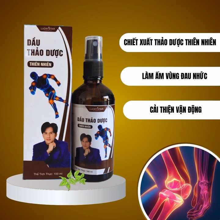 Dầu Xoa Bóp Thảo Dược Lucky Star - 50/100Ml - Hỗ Trợ Cải Thiện Giảm Nhức Mỏi , Cơ Xương Khớp - Ảnh 3