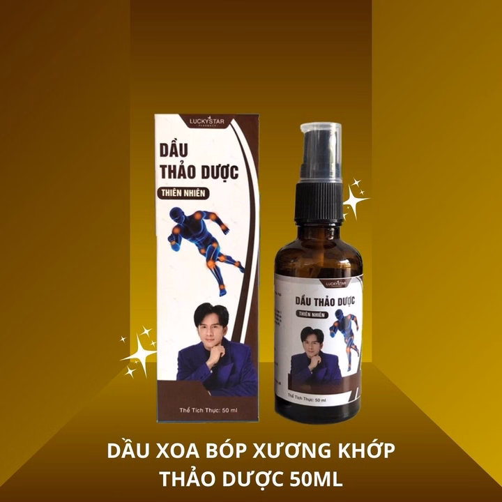 Dầu Xoa Bóp Thảo Dược Lucky Star - 50/100Ml - Hỗ Trợ Cải Thiện Giảm Nhức Mỏi , Cơ Xương Khớp - Ảnh 2