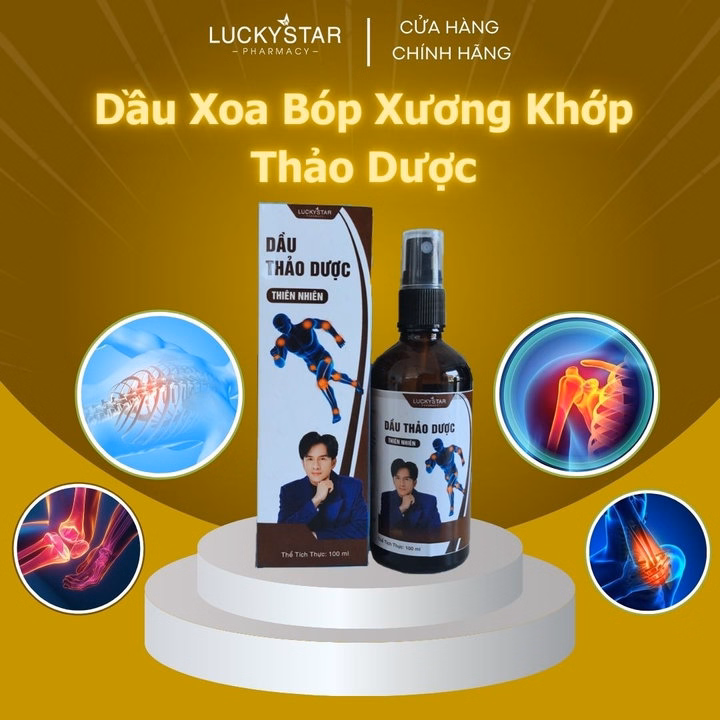 Dầu Xoa Bóp Thảo Dược Lucky Star - 50/100Ml - Hỗ Trợ Cải Thiện Giảm Nhức Mỏi , Cơ Xương Khớp - Ảnh 4