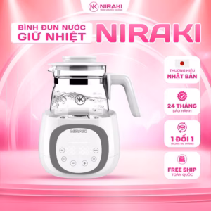 Bình Đun Nước Pha Sữa, Hâm Sữa, Giữ Nhiệt 24H Bảo Hành Chính Hãng 24 Tháng