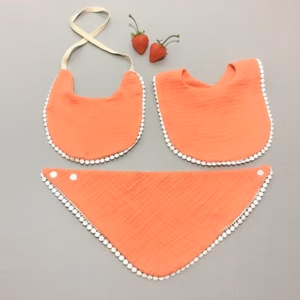 Set 3 Yếm Dãi Ren Wooji Chất Sợi Tre Siêu Mềm Thoáng Khí Cho Bé 56883 - Lady'S Passion