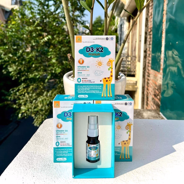 Xịt Bổ Sung Vitamin D3+K2 Premium Aviphar (C/10Ml)