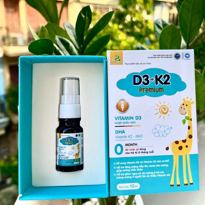 Xịt Bổ Sung Vitamin D3+K2 Premium Aviphar (C/10Ml) - Ảnh 2