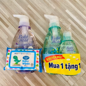 Sữa Tắm Gội Toàn Thân Babi Mild Cho Bé Chai 380Ml Kèm Quà Tặng L084 - Lady'S Passion