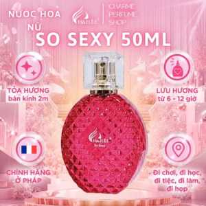 Nước Hoa Nữ Charme So Sexy 50Ml Lưu Hương Lâu Phong Cách Quyến Rũ, Sang Trọng, Hiện Đại Nước Hoa Chính Hãng