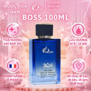 Nước Hoa Nam Cao Cấp, Charme Boss, Hương Phương Đông, Hương Thơm Mạnh Mẽ, Lưu Hương Lâu, Dành Cho Nam, 100Ml - Charme